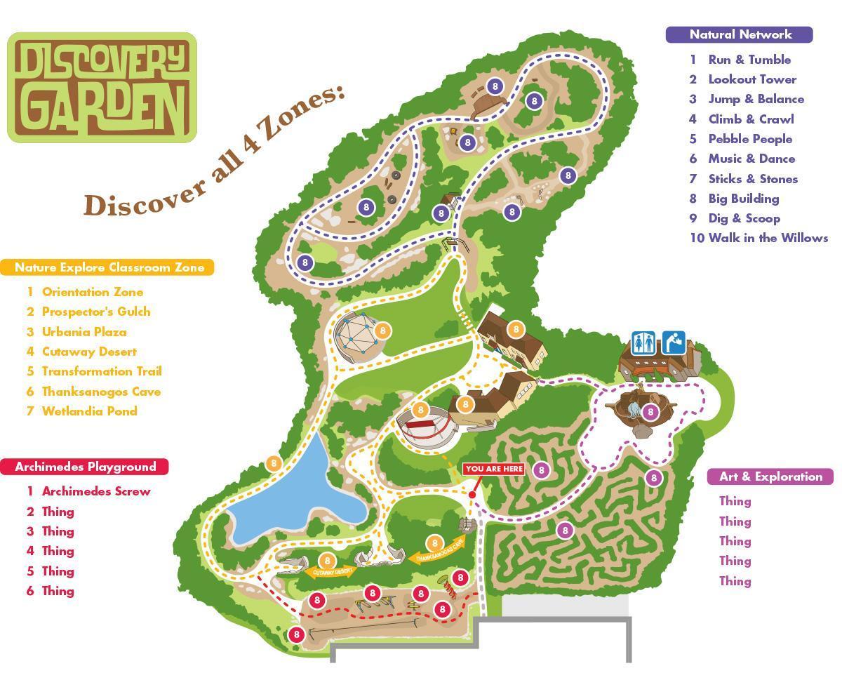 Discovery Gardens locația hartă