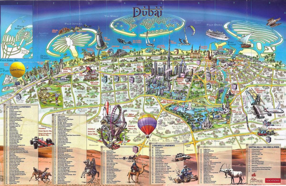 Harta 3d din Dubai