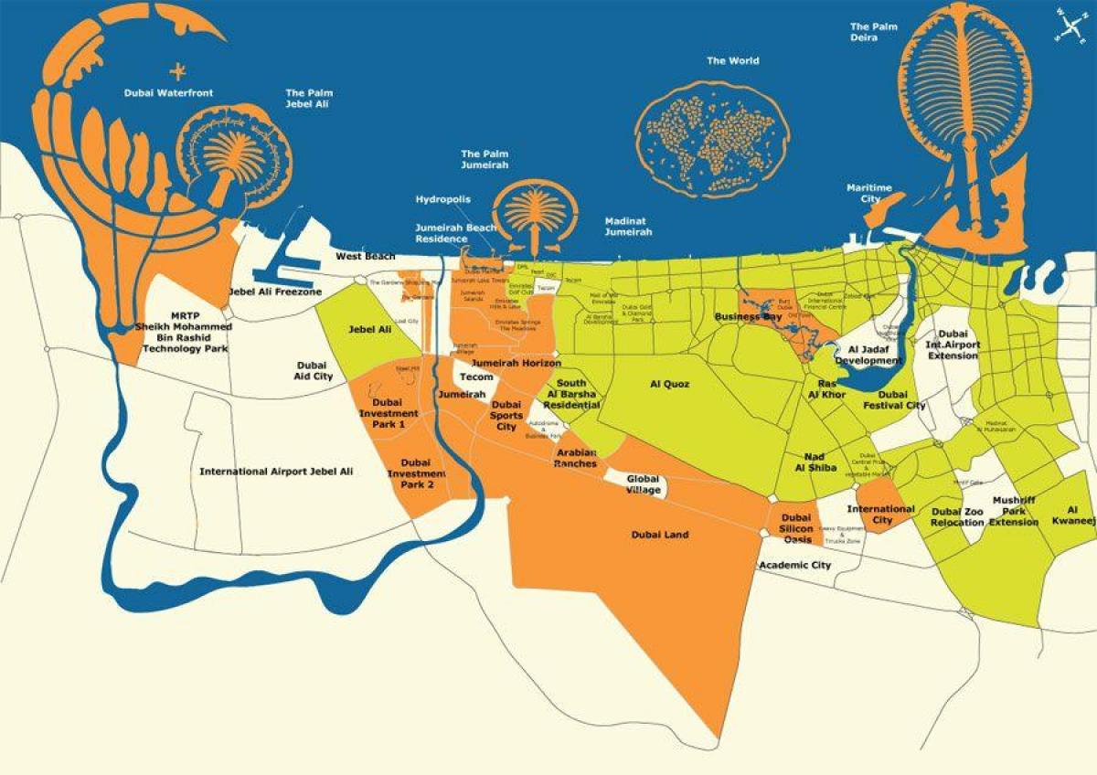 Dubai arată hartă insulele
