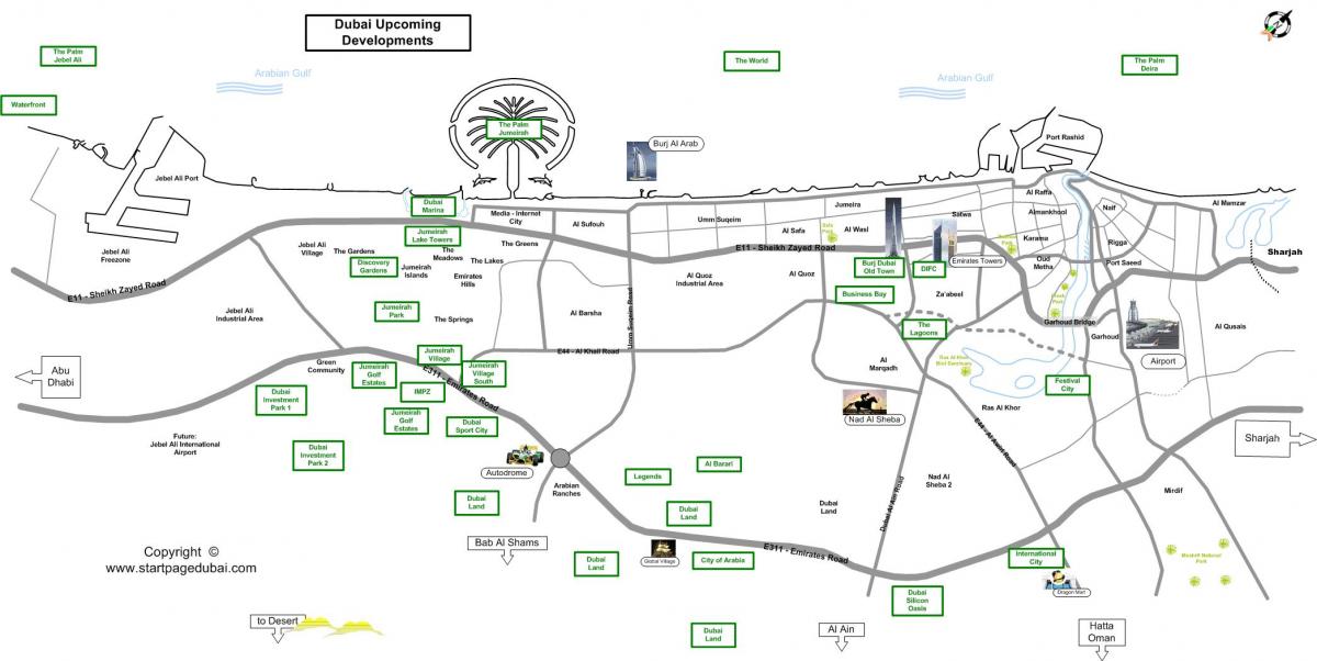 Dubai investment park locația hartă