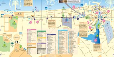Hartă din centrul orașului Dubai