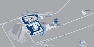 Dubai DIFC hartă