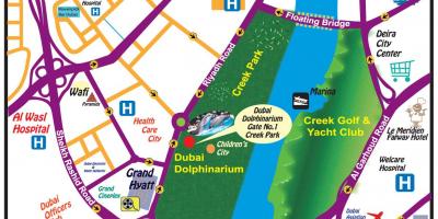 Dolphin show Dubai localizare harta