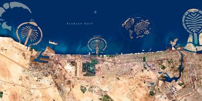 Harta prin satelit de Dubai