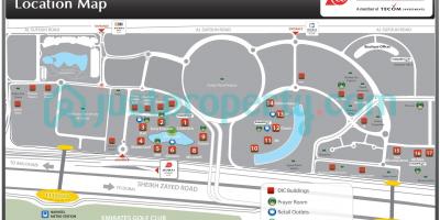 Harta de Dubai internet city