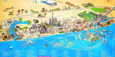 Dubai puncte de interes pe hartă