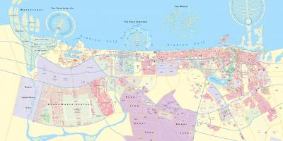 Rutiere hartă din Dubai