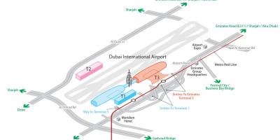 Dxb aeroport hartă