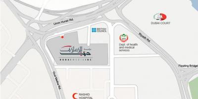 Rashid spital Dubai localizare harta