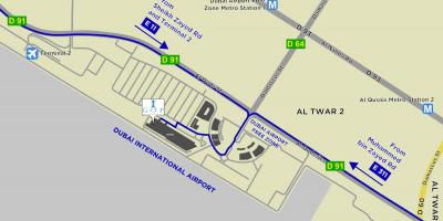 Harta Dubai airport free zone
