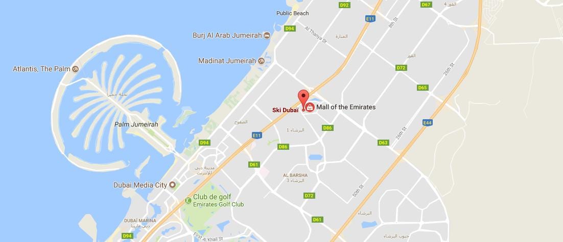 harta ski Dubai