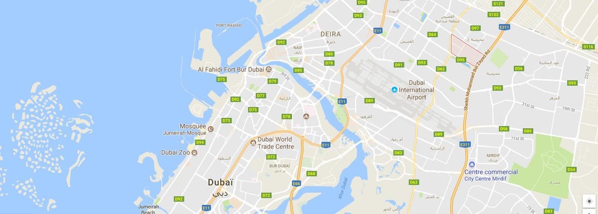 Dubai Sonapur hartă