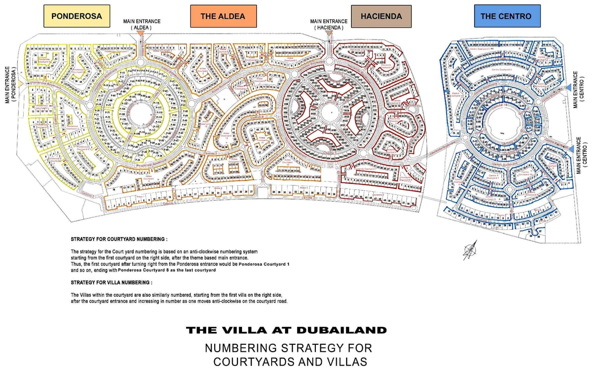 vila Dubai localizare harta