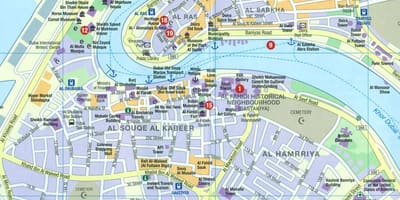 Dubai Abra hartă