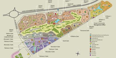 Arabian ranches Dubai localizare harta