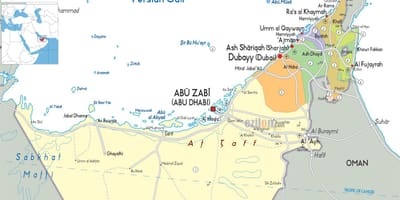 Harta Dubai Emiratele arabe unite