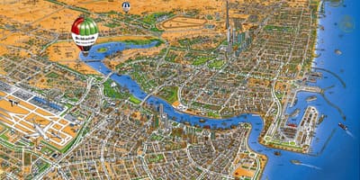 Harta de Dubai creek