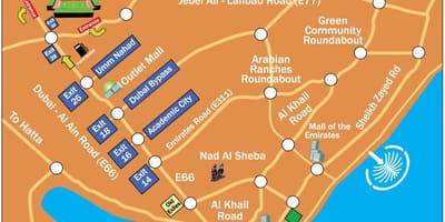 Rugby Sevens Dubai localizare harta