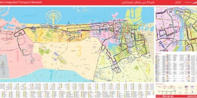 Dubai transport hartă