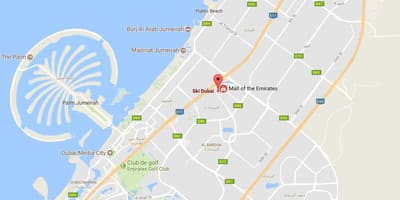 Harta ski Dubai
